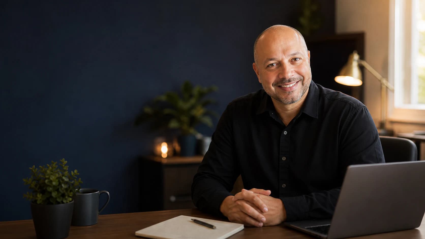 Patrick Bianconi in his studio, ready to help ministry leaders recover time with better technology.